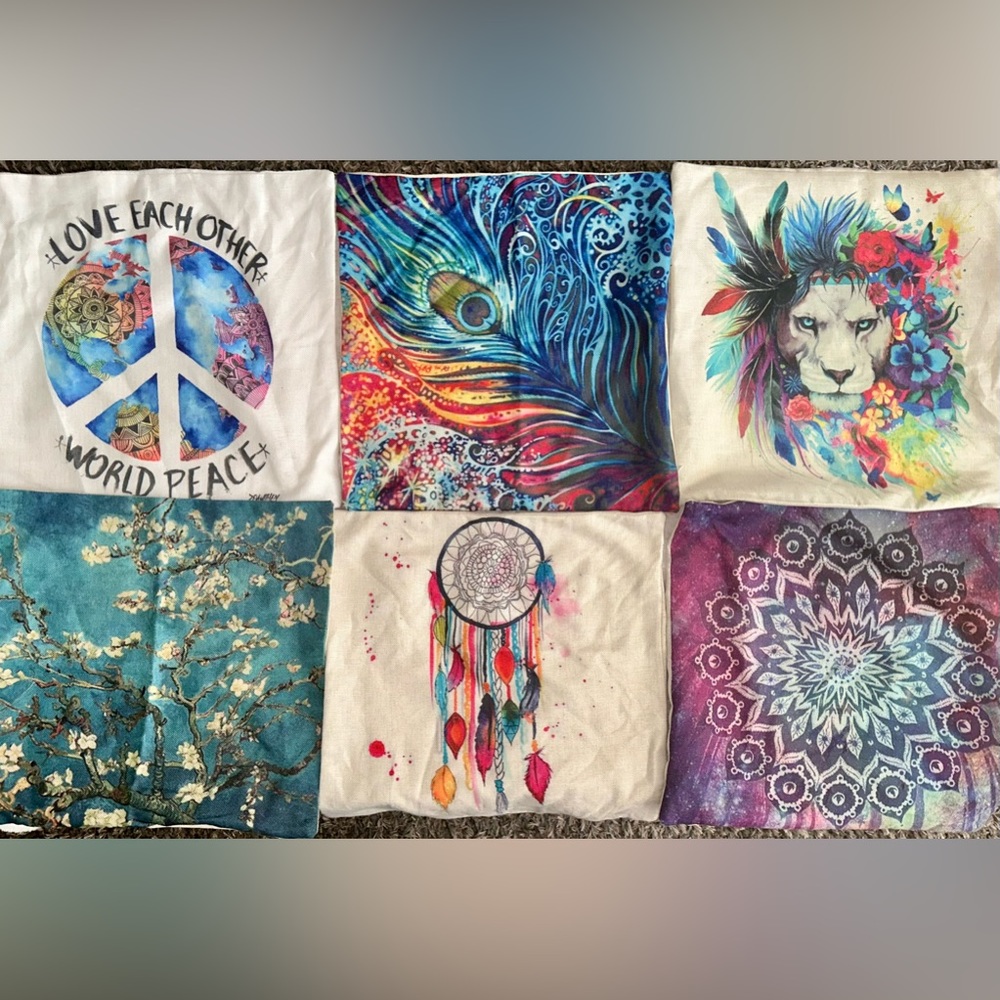 6 pc pillowcase set